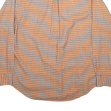 NAUTICA Mens Shirt Orange Check Long Sleeve M