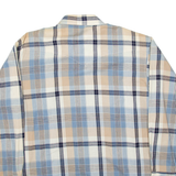 WRANGLER Mens Shirt Blue Check Long Sleeve L