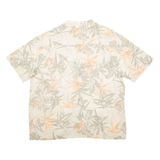 COTTON WORKS` Mens Hawaiian Shirt Beige Crazy Pattern 2XL