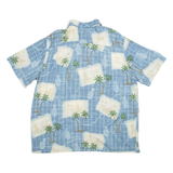 BATCK BAY Mens Hawaiian Shirt Blue Floral XL