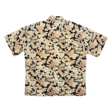 CAMPIA MODA Mens Hawaiian Shirt Brown Floral L