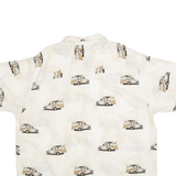 PURITAN Mens Shirt White Viscose L