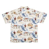 CLEARWATER OUTFITTERS Santa Print Mens Shirt White M
