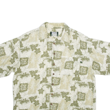 GECKO HAWAII Mens Hawaiian Shirt Green Floral XL