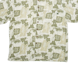 GECKO HAWAII Mens Hawaiian Shirt Green Floral XL