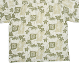 GECKO HAWAII Mens Hawaiian Shirt Green Floral XL