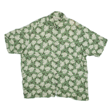 MUNSINGWEAR Mens Hawaiian Shirt Green Floral L