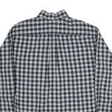 TOMMY HILFIGER Mens Shirt Blue Check Long Sleeve L