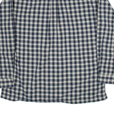 TOMMY HILFIGER Mens Shirt Blue Check Long Sleeve L