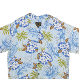 RESERVE Mens Hawaiian Shirt Blue Floral M