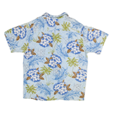 RESERVE Mens Hawaiian Shirt Blue Floral M