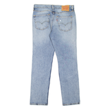 LEVI'S 511 Jeans Distressed Mens Blue Slim Straight Stone Wash W33 L30