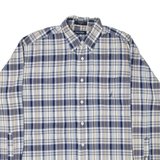 NAUTICA Mens Shirt Blue Plaid Long Sleeve M