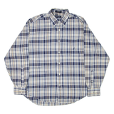 NAUTICA Mens Shirt Blue Plaid Long Sleeve M