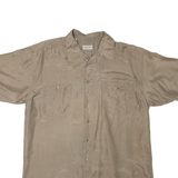 HAPPY LIFE Mens Plain Shirt Beige L