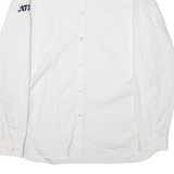 LACOSTE Slim Fit Mens Plain Shirt White Long Sleeve L