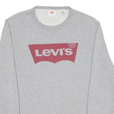 LEVI'S Mens Sweatshirt Grey Crew Neck S