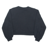 PUMA Cropped Womens Sweatshirt Black Crew Neck M
