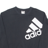 ADIDAS Climalite Womens Sweatshirt Black Crew Neck S