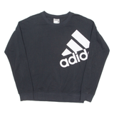 ADIDAS Climalite Womens Sweatshirt Black Crew Neck S