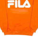 FILA Mens Sweatshirt Orange Crew Neck S
