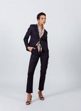 Tailoring Slim Pants in Navy Blue – Women’s Slim-Fit Trousers