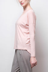 Long-Sleeve Tee - Organic Cotton - Pink