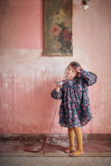 Dress Lara - Charcoal Wildflowers