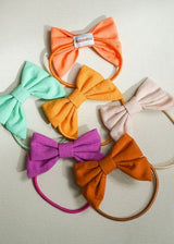 Bow ponies set of 4 - Oat/Aster