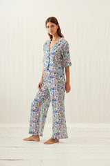 Pyjama set Louka -Blue Summer Meadow