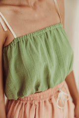 Crop top for women - Green