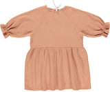 Organic muslin girl dress Lilou - Toast