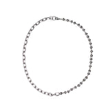 Oval Chain Bead Necklace