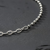 Oval Chain Bead Necklace