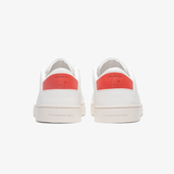Women's Lace Up | White-Flame Red