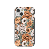 Black Peachy Peonies iPhone 14/16e Case