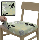 Anyseat Light Green Leaf Print Chair Cover – Stretch Washable Removable Seat Cover for Dining & Kitchen