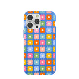 Electric Blue Petal Pop iPhone 14 Pro Max Case