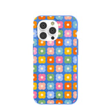 Electric Blue Petal Pop iPhone 14 Pro Case