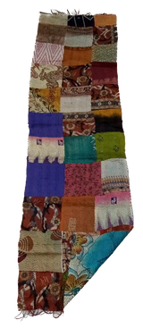 Hand Stitched Kantha Silk Vintage throw