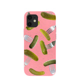 Bubblegum Pink Pickle Party iPhone 12 Mini Case