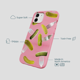 Bubblegum Pink Pickle Party iPhone 12/ iPhone 12 Pro Case