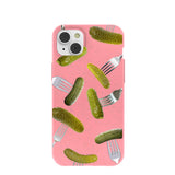 Bubblegum Pink Pickle Party iPhone 14 Plus Case