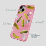 Bubblegum Pink Pickle Party iPhone 14 Plus Case
