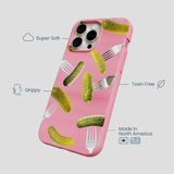 Bubblegum Pink Pickle Party iPhone 14 Pro Max Case