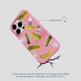 Bubblegum Pink Pickle Party iPhone 14 Pro Case