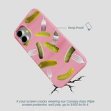 Bubblegum Pink Pickle Party iPhone 16 Plus Case