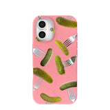 Bubblegum Pink Pickle Party iPhone 16 Case
