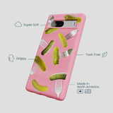 Bubblegum Pink Pickle Party Google Pixel 7 Case