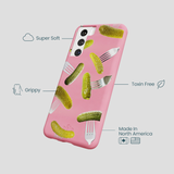 Bubblegum Pink Pickle Party Samsung Galaxy S21 Case